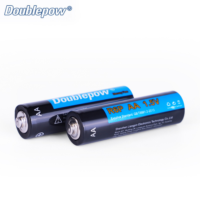 Factory Large Stock 1.5V R6P AA Carbon Zinc Battery Size No.5 Cylindrical for Toys Home Appliances Dry Cell Battery for Sale