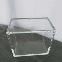 Boîte de présentation de fermeture de cylindre en acrylique personnalisée boîte de présentation transparente de protection avec aimant étui en acrylique Etb