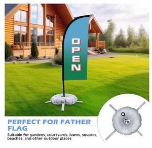 Base Redonda de PVC para Mástil de <span class=keywords><strong>Bandera</strong></span> de Playa, Bolsa de Agua para Ponderar, <span class=keywords><strong>Soporte</strong></span> para <span class=keywords><strong>Bandera</strong></span> Tipo Pluma, Venta al por Mayor - Product Image 5
