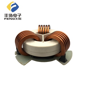 Bobina <span class=keywords><strong>de</strong></span> <span class=keywords><strong>alambre</strong></span> <span class=keywords><strong>de</strong></span> cobre plano Toroidal <span class=keywords><strong>de</strong></span> alta corriente, Inductor trifásico, modo común - Product Image 2