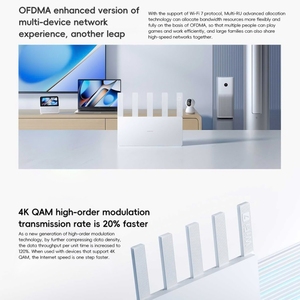 Enrutador Xiaomi BE5000 <span class=keywords><strong>WiFi</strong></span> 7 MLO de doble banda 2,4 GHz y 5,0 GHz Puerto 2,5G y 512MB RAM para repetidor doméstico - Product Image 5