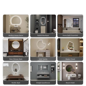 <span class=keywords><strong>Espejo</strong></span> LED Inteligente Ovalado con <span class=keywords><strong>Antivaho</strong></span>, Retroiluminado y Regulable, <span class=keywords><strong>Espejo</strong></span> de Pared para Vestidor, Ideal para Proyectos Hoteleros, Villas, Salones y Baños - Product Image 5