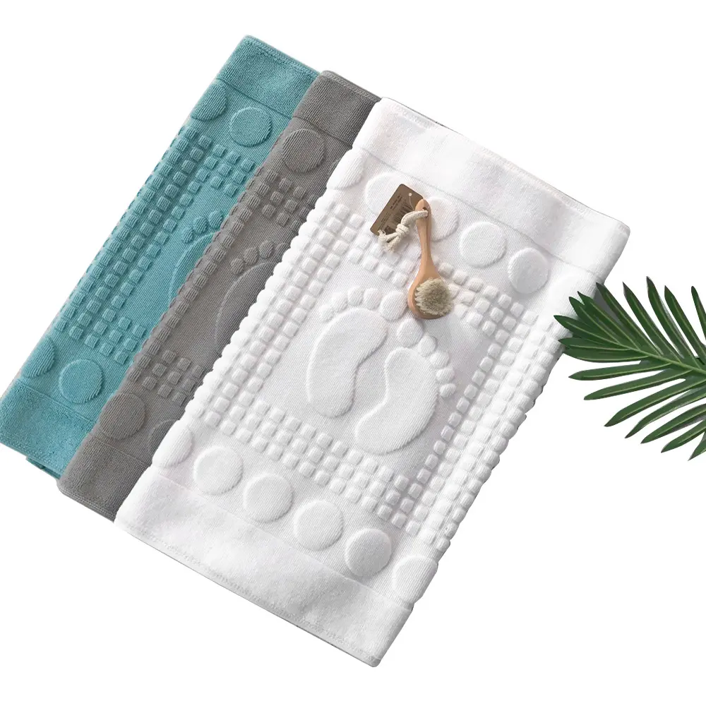 Probe Vorhanden Waschbar Badewanne Dusche Waschbecken Wenig Lebensmittel Jacquard Handtuch Matten Nicht Slip Boden 100% Baumwolle Bad Matte Handtücher