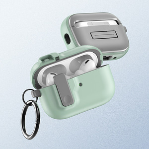Étui d'armure sécurisé pour <span class=keywords><strong>Airpods</strong></span> Pro avec mousqueton, étui de couleur unie pour <span class=keywords><strong>Airpods</strong></span> 4 2024 - Product Image 4