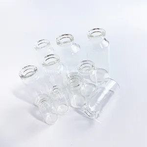 1ml/2ml Mini clear 11mm diameter Bottles Empty Wishing Gift Bottle Decoration Crafts Vials Jars Glass bottle with plastic lid
