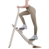 Machine d'escalade cardio pliable multifonctionnelle et durable en acier inoxydable avec support pour téléphone, capacité de 120 kg pour une utilisation à domicile/jeux