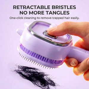 Peigne pulvérisateur multifonctionnel avec thérapie par lumière rouge, brume d'huile et massage, outil compact et portable pour les soins capillaires - Product Image 3