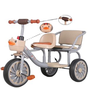 <span class=keywords><strong>Triciclo</strong></span> Doble <span class=keywords><strong>de</strong></span> Buena Calidad para Niños con Linda Cesta <span class=keywords><strong>de</strong></span> <span class=keywords><strong>Pato</strong></span> para Gemelos, Juguete para Niños Pequeños, Regalo <span class=keywords><strong>de</strong></span> Cumpleaños - Product Image 5