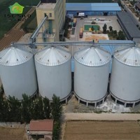 Silo a Grana Verticale con Fondo a Tramoggia per Stoccaggio Materie Prime, Silo Agricolo per Arachidi e Cereali