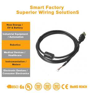 仪表设备线束组件 I/O 电缆 用于电机控制的 Delta 伺服编码器电缆 PBT/PVC 电脑电缆 摩托车电缆 - Product Image 3