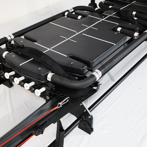Reformer de Pilates de Aluminio con 8 Resortes Alemanes de Alta Calidad, Duradero para Uso Comercial, Reformer Negro con Manillar Ajustable <span class=keywords><strong>360</strong></span>°, CE - Product Image 4