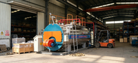 Harga Boiler Uap Horizontal Industri WNS Diesel Oil Gas Fired 1 2 3 4 -20 Ton