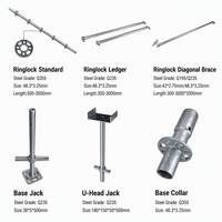 Système d'échafaudage Ringlock à haute résistance, galvanisé à chaud, pour le coffrage et la construction de béton