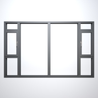 Ventana Abatible de Aluminio con Sistema de Seguridad Multibloqueo Antirrobo y Vidrio Laminado Personalizado con Mosquitera para Habitación Infantil