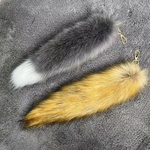 フェイクファーキーチェーン40cmフェイクフォックスファーテールキーチェーンふわふわフォックスファーテール装飾アクセサリー - Product Image 6