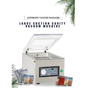 Semi-automatic Stainless Steel <b>Table</b> Food Vacuum Packager, Single Chamber Vacuum Sealer - Product Image 2