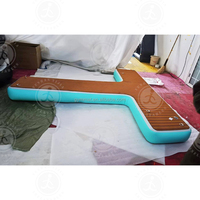 Pont de plateforme gonflable en forme de T pour Jetski