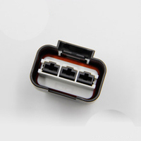 Connecteur étanche pour automobile, 3 broches, 6.3mm, série 1743271-2 femelle, prise automobile, fil électrique, radiateur, ventilateur, harnais