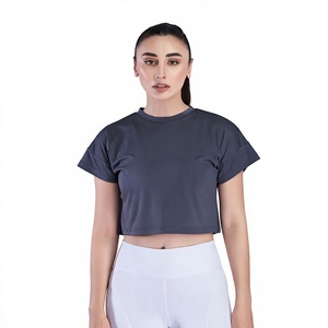 Compre Ahora Camiseta Corta Holgada para Mujer, Manga Corta, Estilo Casual, Ropa de Verano, Múltiples Colores y Tallas, Venta al Por Mayor OEM - Product Image 1