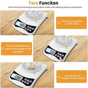 Balance électronique de cuisine domestique, alimentée par piles, écran LCD, capacité de 10 kg, balance portable pour peser les aliments en grammes - Product Image 4