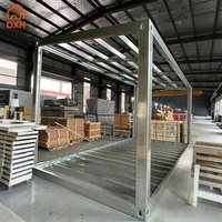 Structure de conteneur intégrée détachable et configurable en acier galvanisé durable, prix usine