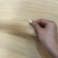 Extensions de cheveux humains vierges de qualité supérieure, double épaisseur, cuticules alignées, blondes, lisses, en vrac, cabello humano