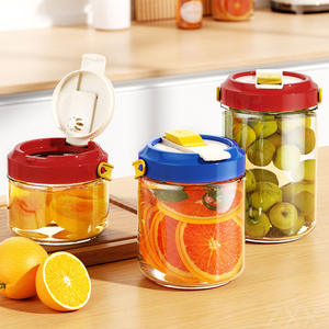 Frasco de Vidrio para Kimchi Dopamine, 500ml, 1050ml, 1550ml, Recipiente Hermético para Almacenamiento de Alimentos, para Encurtir Verduras y Licores - Product Image 1