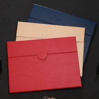 Porte-diplôme de remise des diplômes en cuir PU bleu, couverture de certificat A4 (8,5x11 pouces), dossier souvenir de remise des diplômes personnalisé imprimé