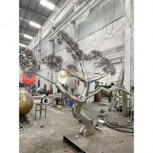 Escultura de Logotipo en Acero Inoxidable con Corte Láser 3D ANW075, Estilo Art Deco, para Identidad Corporativa y Arte Emblemático - Product Image 6