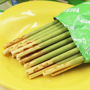 ป๊อกกี้ กลิโกะ 50 กรัม รสชาเขียวมัทฉะ ขนมแท่งกรอบหวาน น้ำตาลน้อย ขนมเพื่อสุขภาพสำหรับเด็ก บรรจุถุง ขายดี - Product Image 2