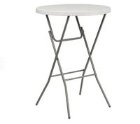 Table de bar d'extérieur en plastique HDPE, table de cocktail en HDPE pour l'extérieur