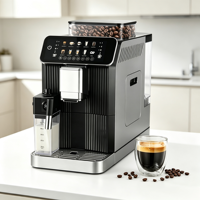 Cafetera Espresso Anbolife con Certificación CE y CB, Bomba Italiana de 20 Bares, Acero Inoxidable, Compacta, Inteligente, para Cappuccino, Fabricación OEM