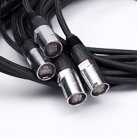 Enrouleur de câble réseau de scène 8 canaux, câble Ethernet CAT6 avec 8 connecteurs RJ45, tambour à roulettes pour Dante et contrôle d'éclairage