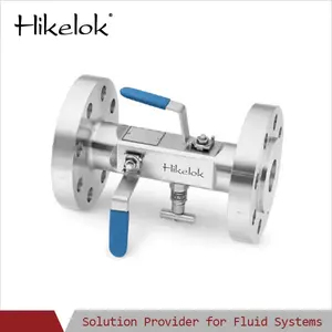 Válvula de alta pressão de aço inoxidável, unidade única, bloco duplo e sangria, para controle de fluxo no sistema fluido