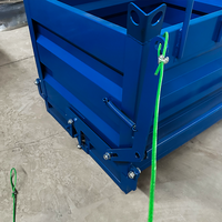 Conteneur à benne basculante en acier, neuf, disponible en plusieurs tailles, de bonne qualité, pour le stockage de métaux ferreux, empilable, en promotion