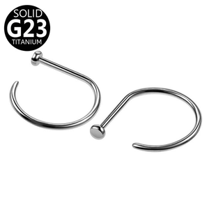 Listo para enviar Anillo de aro de nariz en forma de D de <span class=keywords><strong>titanio</strong></span> G23 - Product Image 4