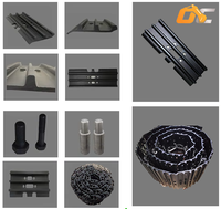 Chaîne de chenilles pour excavatrice JCB JS200 JS200LC JCB215 JS220, maillon de chenille JS140, groupe de chenilles JCB 305