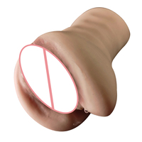 Juguete Sexual de Bolsillo, Vagina de Silicona Suave 3D, Masturbador para Adultos, Doble Orificio, Sexo Oral, Copa Masturbadora 3D