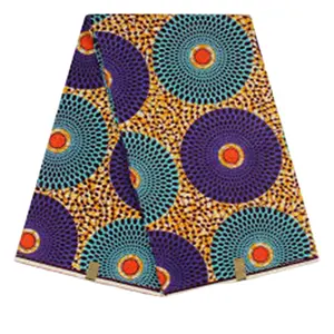 100% cotton Africa wax fabrics for dress