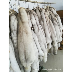 Material de Piel de Zorro Real para Abrigos, Material de Piel de Zorro Azul - Product Image 4