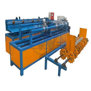 เครื่องทำรั้วตาข่ายเพชรแบบโซ่พร้อมระบบควบคุม PLC และมอเตอร์ - Product Image 1