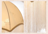 Lampes suspendues pour restaurant et bar, abat-jour en tissu moderne, style rétro, éclairage LED, installation facile pour la maison et les mariages