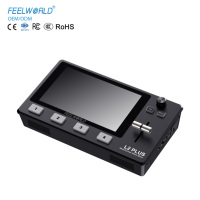 FEELWORLD L2 PLUS Commutateur vidéo en direct Mélangeur vidéo à écran tactile 5.5 "PTZ, Chroma Key USB Streaming rapide Démarrage personnalisé Commandes en gros
