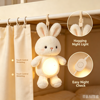 Veilleuse personnalisée en peluche, lampe suspendue pour lit, porte-clés lumineux en peluche douce, idéal pour la décoration de dortoir et chambre, cadeau, vente en gros