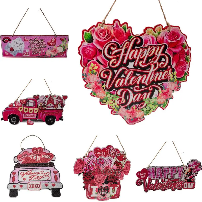Painted Valentine's Day Home Decoration Model New Plywood Art Sign for Home Sweet Home