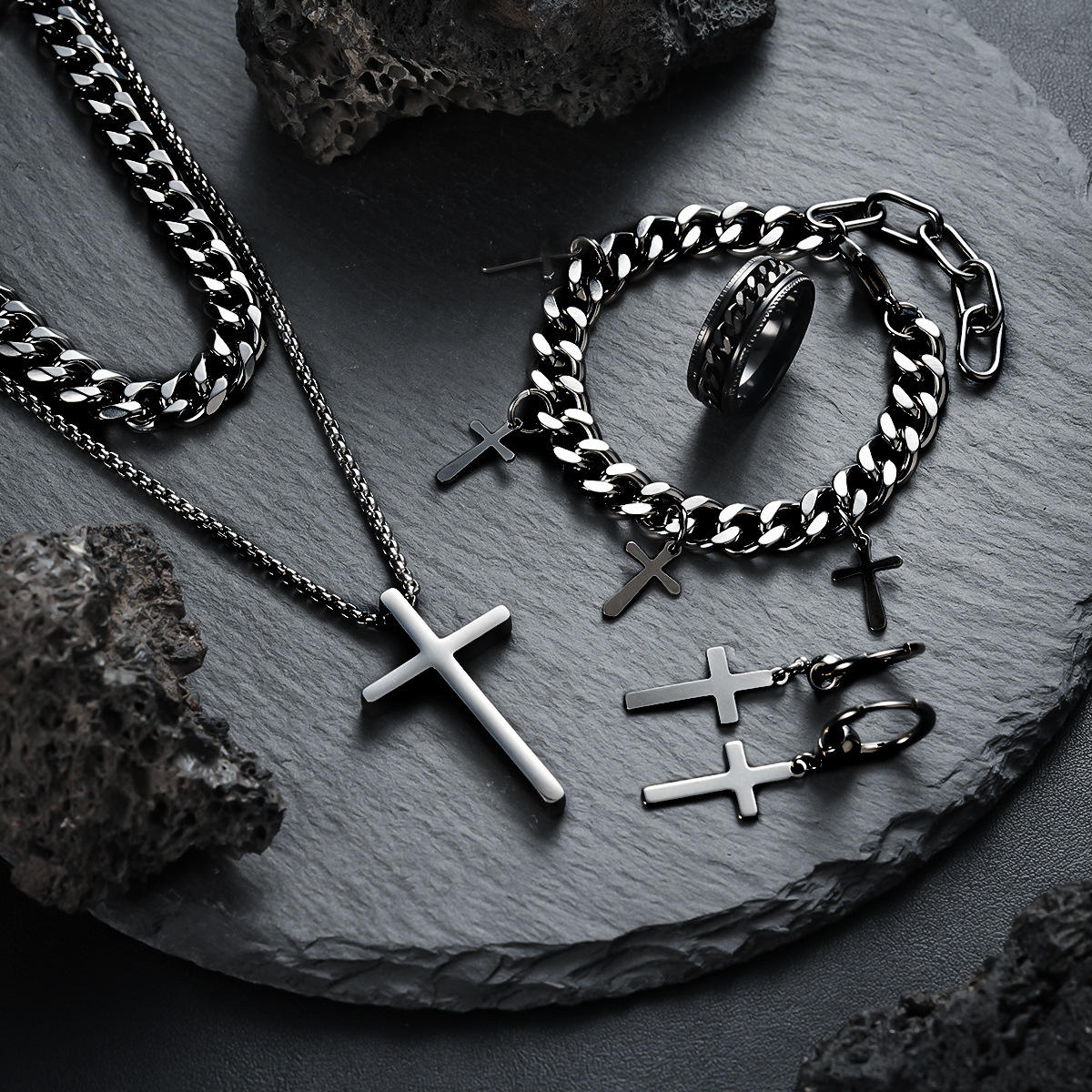 ชุดสีดำ4ชิ้น