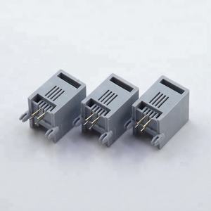 الشركة المصنعة حار بيع JISJACK 55 سلسلة رمادي فاتح رمادي عميق 4 دبوس RJ11 4p4c محول الهاتف موصل جاك نقل البيانات - Product Image 5