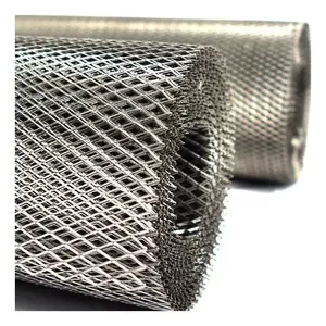 5*10 galvanizli alüminyum genişletilmiş metal ızgara teli drenaj ızgara kaplama demir genişletilmiş file plaka elmas
