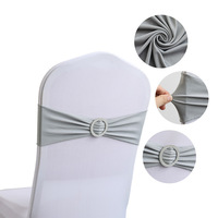 Chine usine Offre Spéciale Bourgogne mat élastique chaise ceintures mariage décoratif Banquet bande ceinture