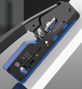 Cạnh Tranh bạc màu đa chức năng Cat5 Cat6 CAT7 pha lê Đầu uốn tóc bồng công cụ Kit FTTH công cụ kẹp cáp - Product Image 3